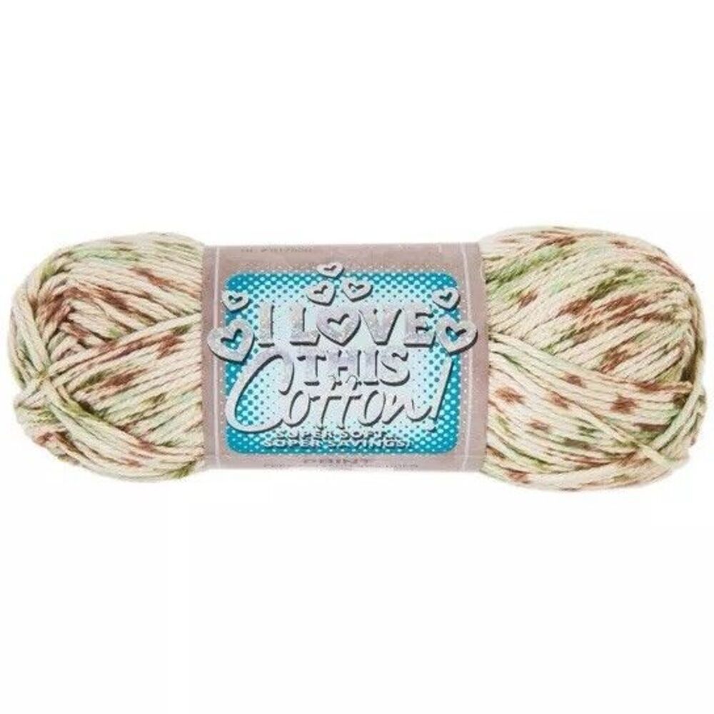 I Love This 100% Cotton Yarn 230 Woods Medium 153yd 85g Super Soft Variegated